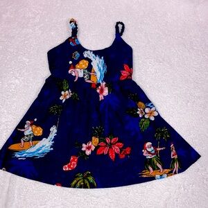 Hawaii hangover Hawiian Christmas surfing Santa dress size 4